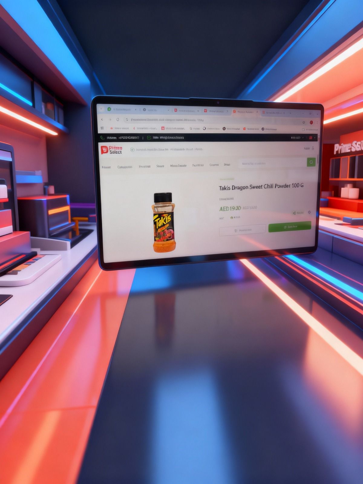 E‑commerce home or product listing page